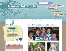 Tablet Screenshot of genevagirlscouts.org